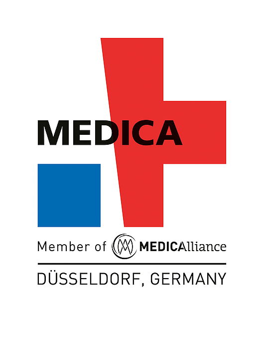 Logo der Gesundheitsmesse Medica in Düsseldorf