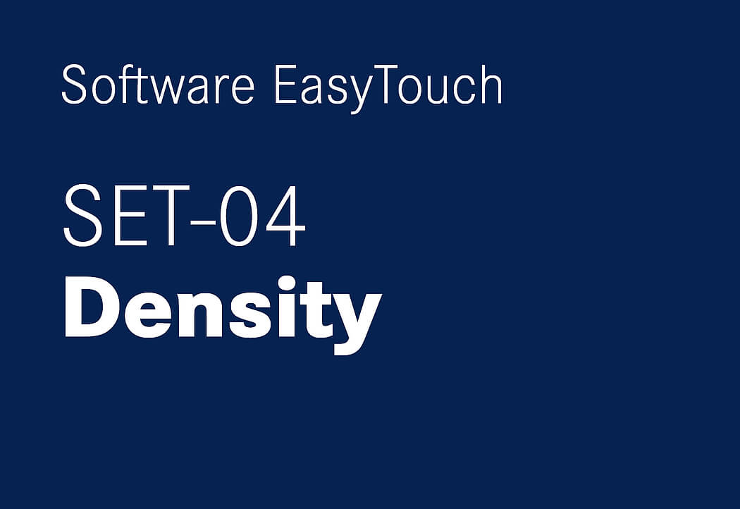 The EasyTouch Software SET-04 Density by KERN