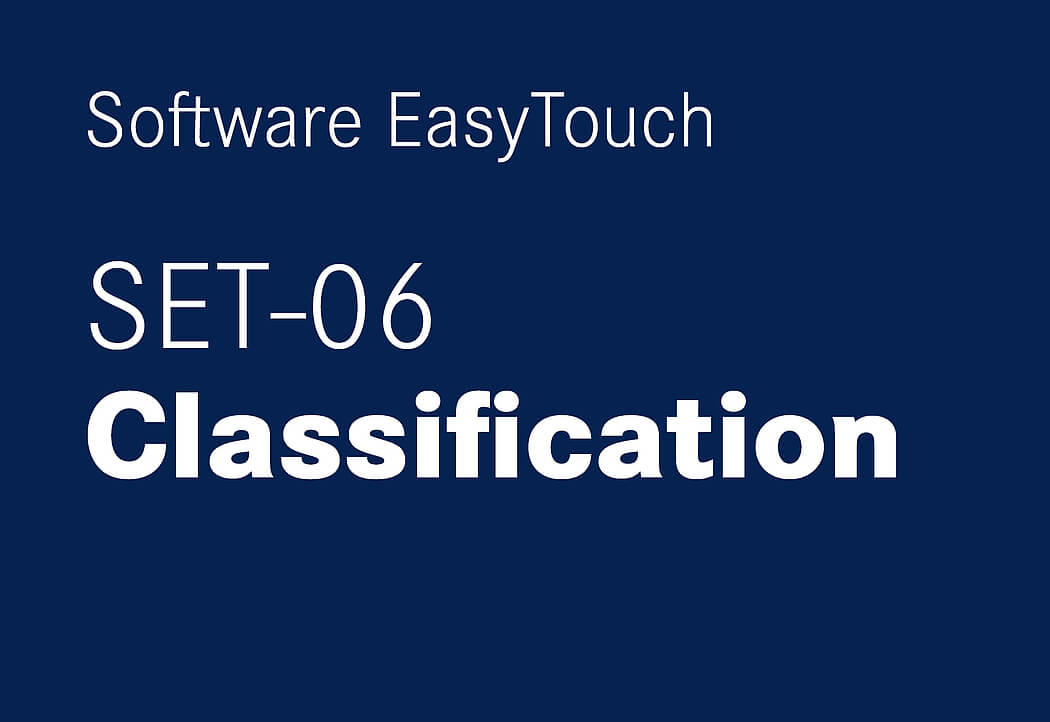 The EasyTouch Software SET-06 Classification by KERN