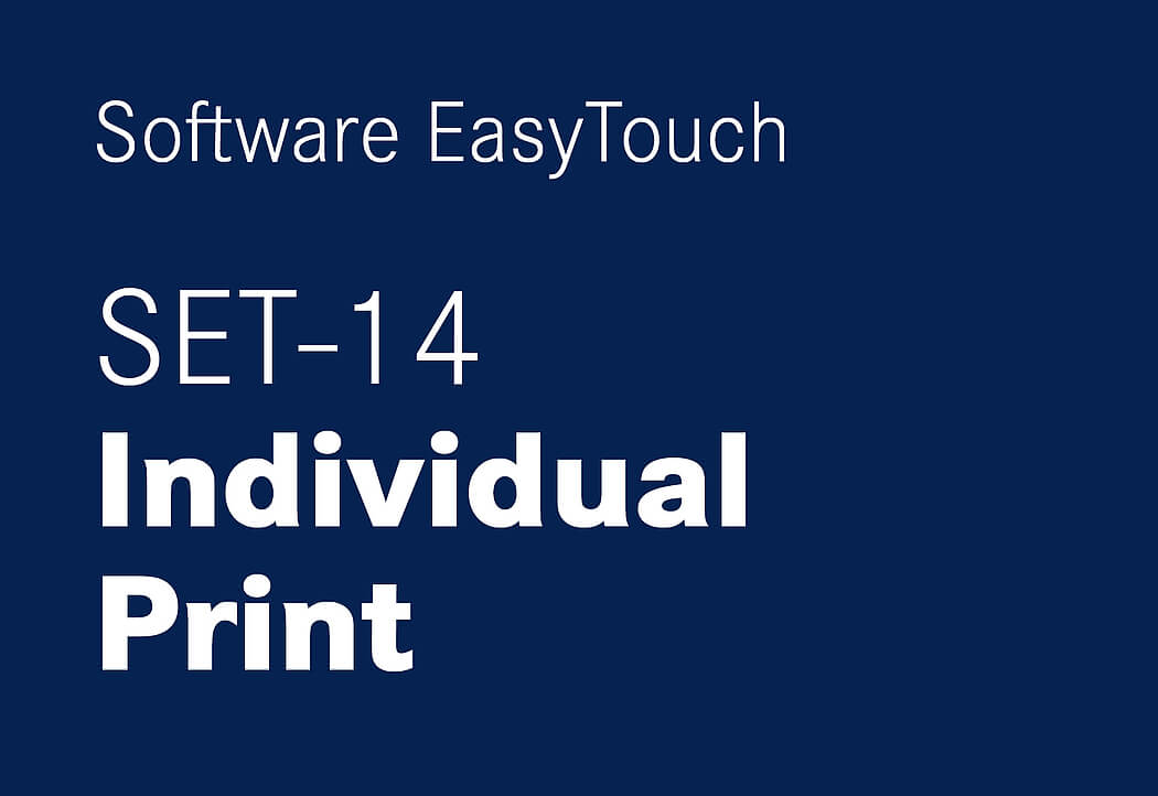 The EasyTouch Software SET-14 Individual Print by KERN