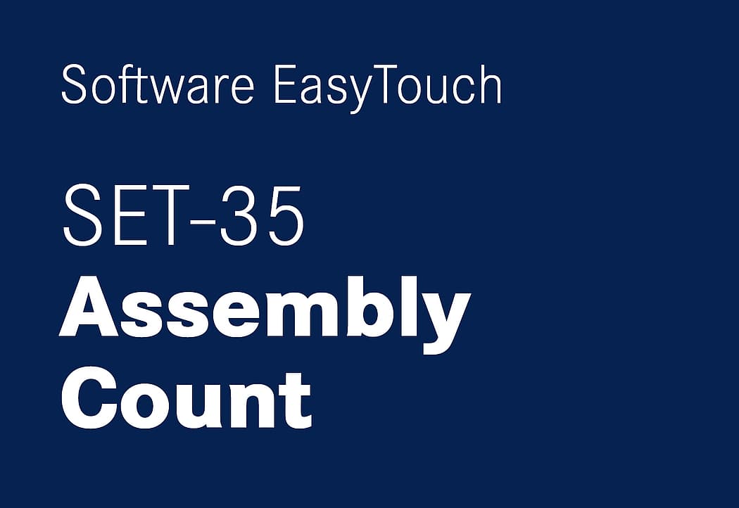 The EasyTouch Software SET-35 Assembly Count by KERN