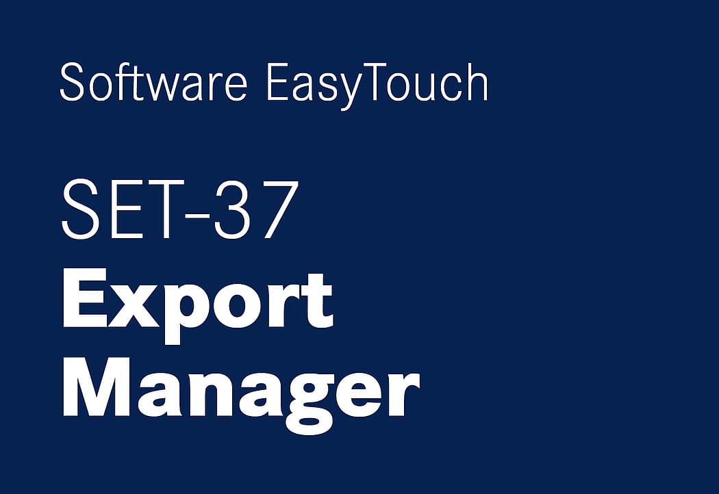 The EasyTouch Software SET-37 Export Manager by KERN