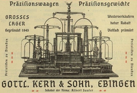 Wie alles begann: KERN Präzisionswaagen 1900