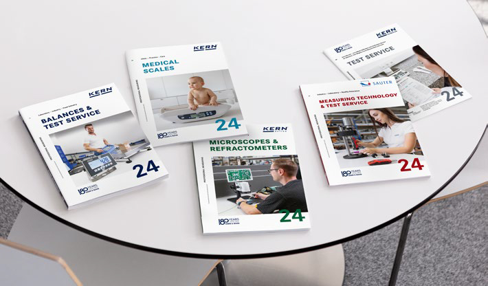 KERN Produktkataloge KERN Produktkataloge für Waagen, Medizinwaagen, Mikroskope, Refraktometer und Messtechnik